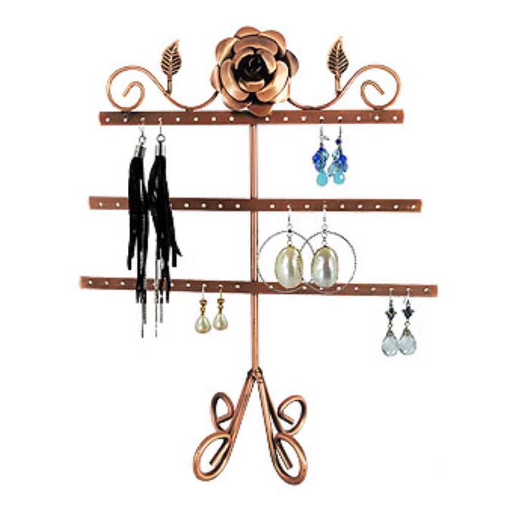 Wire Earring Copper Organizer Holder Display Stand